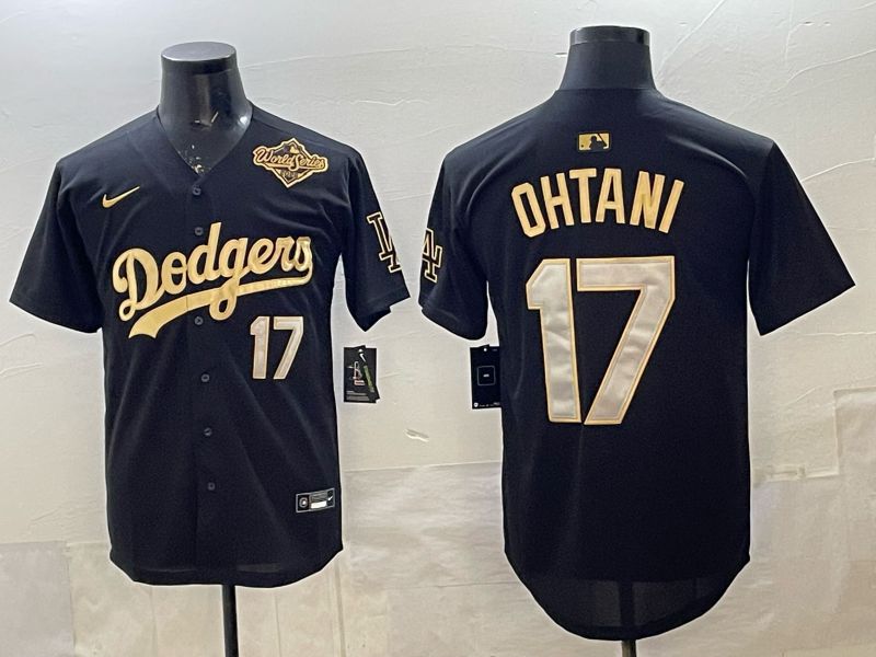 Men 2026 Nike Los Angeles Dodgers #17 Ohtani black Game MLB Jersey 06->los angeles dodgers->MLB Jersey
